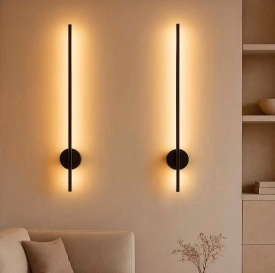 دیوارکوب خطی کد wl103 - 80cm / سفید / مهتابی